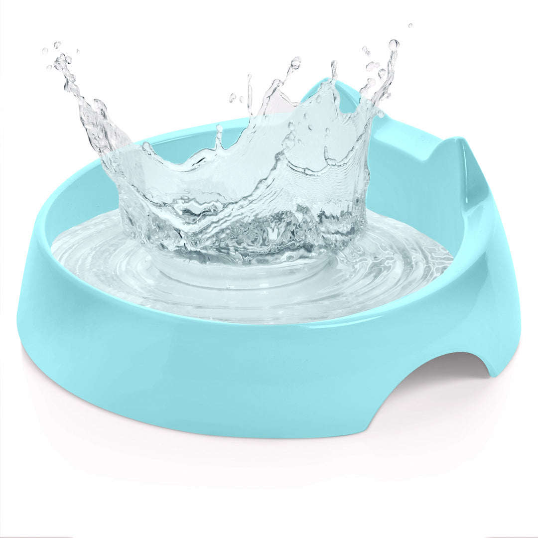 Navaris Raised Ceramic Cat Bowls Set Of 2 - 400ml With Portion Marks, Dishwasher Safe